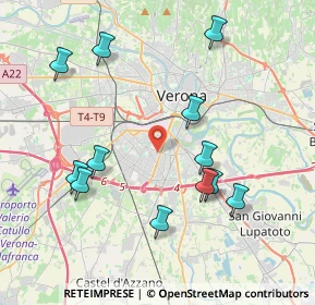Mappa Via Silvestrini, 37135 Verona VR, Italia (4.16583)