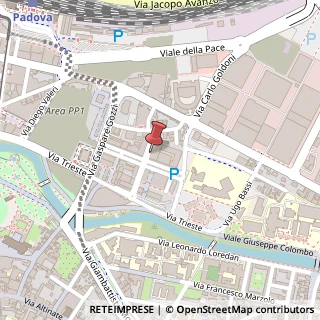 Mappa Via Giovanni Berchet, n. 10, 35131 Padova, Padova (Veneto)