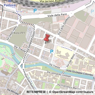 Mappa Via Giovanni Berchet, 16, 35131 Padova, Padova (Veneto)