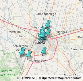 Mappa Via Bellini, 35131 Padova PD, Italia (3.9075)