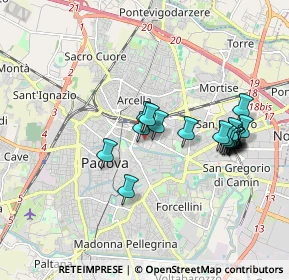 Mappa Via Bellini, 35131 Padova PD, Italia (1.7135)