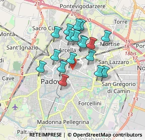 Mappa Via Bellini, 35131 Padova PD, Italia (1.36278)