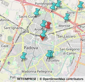 Mappa Via Bellini, 35131 Padova PD, Italia (2.13818)