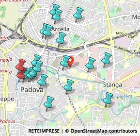 Mappa Via Bellini, 35131 Padova PD, Italia (1.0825)
