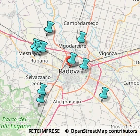 Mappa Passeggiata del Carmine, 35137 Padova PD, Italia (7.33833)