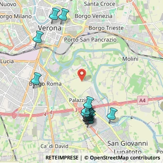 Mappa Str. Santa Caterina, 37134 Verona VR, Italia (2.42333)