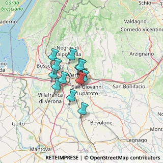 Mappa Str. Santa Caterina, 37134 Verona VR, Italia (8.62923)