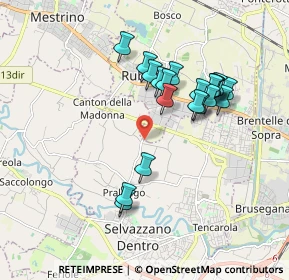 Mappa Via Bibano, 35030 Selvazzano dentro PD, Italia (1.6585)