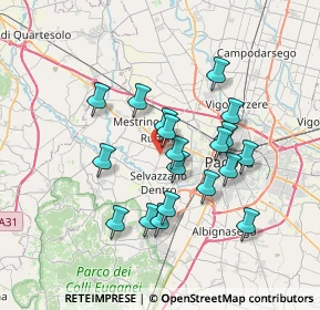 Mappa Via Bibano, 35030 Rubano PD, Italia (6.13895)