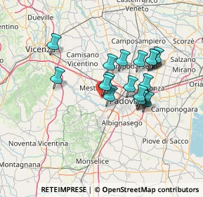 Mappa Via Bibano, 35030 Selvazzano dentro PD, Italia (11.43053)