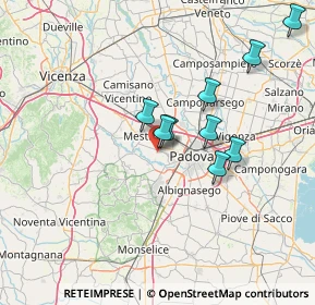 Mappa Via Bibano, 35030 Selvazzano dentro PD, Italia (21.41143)