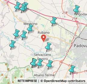 Mappa Via Bibano, 35030 Selvazzano dentro PD, Italia (5.21867)