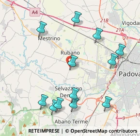 Mappa Via Bibano, 35030 Selvazzano dentro PD, Italia (4.5675)