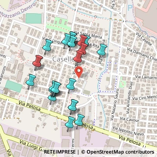 Mappa Via Santa Bertilla, 35030 Caselle PD, Italia (0.2328)