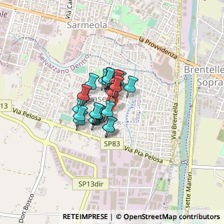 Mappa Via Santa Bertilla, 35030 Caselle PD, Italia (0.236)