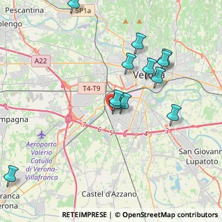 Mappa Via Ferdinando Porsche, 37136 Verona VR, Italia (4.07167)