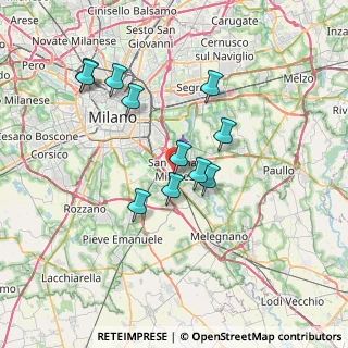 Mappa Via Antonio Gramsci, 20097 San Donato Milanese MI, Italia (6.32727)