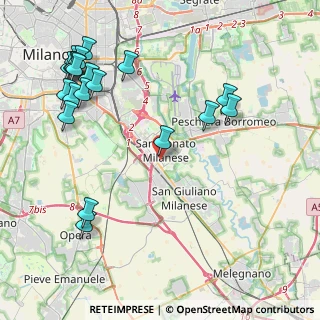 Mappa Via Gramsci Antonio, 20097 San Donato Milanese MI, Italia (5.22)
