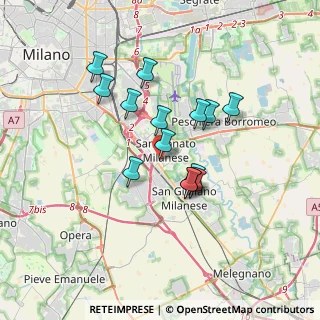 Mappa Via Gramsci Antonio, 20097 San Donato Milanese MI, Italia (2.83357)