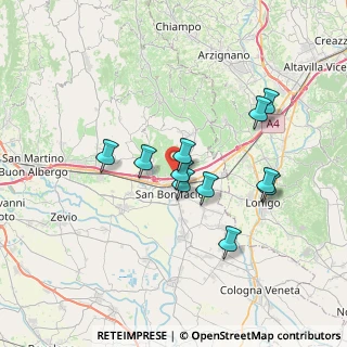 Mappa Quartiere Sante, 37032 Monteforte d'Alpone VR, Italia (6.14364)