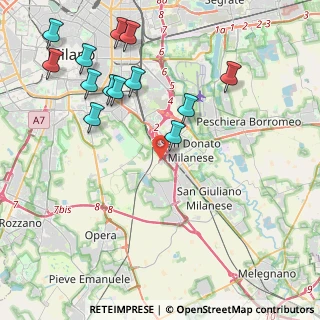 Mappa Via Bagnolo, 20097 San Donato Milanese MI, Italia (4.84769)
