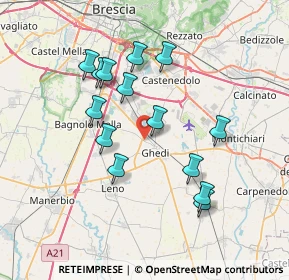 Mappa Via Bagnolo, 25016 Ghedi BS, Italia (6.76429)