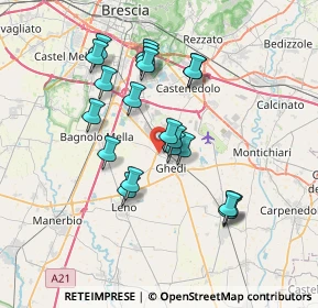 Mappa Via Bagnolo, 25016 Ghedi BS, Italia (6.4255)