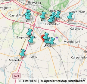 Mappa Via Bagnolo, 25016 Ghedi BS, Italia (6.72786)