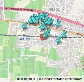 Mappa Via O. Leonardi, 37042 Caldiero VR, Italia (0.3625)