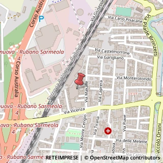 Mappa Via Makallè, 73/A, 35138 Padova, Padova (Veneto)