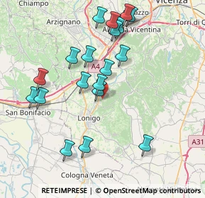 Mappa Via S. Eusebio, 36040 Sarego VI, Italia (7.96)