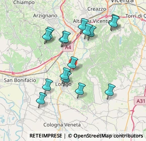 Mappa Via S. Eusebio, 36040 Sarego VI, Italia (7.215)