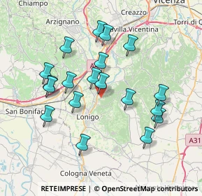 Mappa Via S. Eusebio, 36040 Sarego VI, Italia (7.14737)