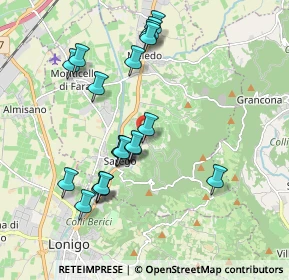 Mappa Via S. Eusebio, 36040 Sarego VI, Italia (1.8685)