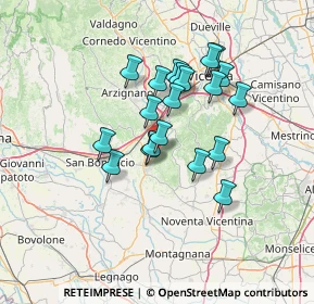 Mappa Via S. Eusebio, 36040 Sarego VI, Italia (11.0935)