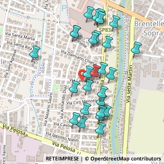 Mappa Via Lamarmora Alessandro, 35030 Caselle PD, Italia (0.26286)