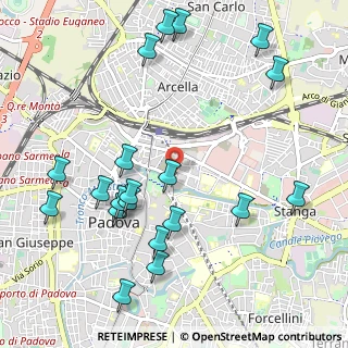 Mappa Galleria Trieste, 35121 Padova PD, Italia (1.2195)