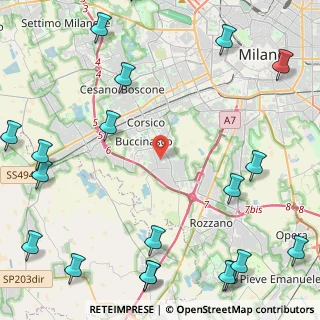 Mappa Via Evangelista Torricelli, 20090 Buccinasco MI, Italia (6.8805)