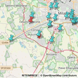 Mappa Via Evangelista Torricelli, 20090 Buccinasco MI, Italia (5.876)