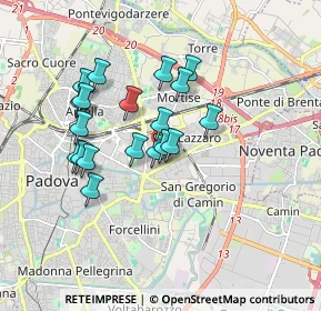 Mappa Via Colonnello de Cristoforis, 35129 Padova PD, Italia (1.49158)