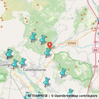 Mappa Via Pramarzo, 10080 Baldissero Canavese TO, Italia (7.0375)