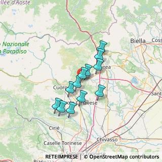 Mappa Via Pramarzo, 10080 Baldissero Canavese TO, Italia (9.99083)