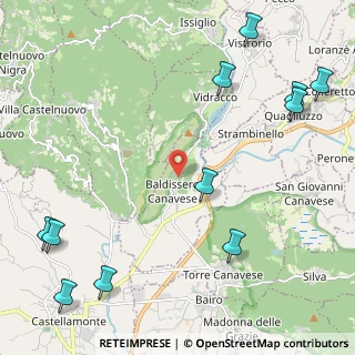 Mappa Via Pramarzo, 10080 Baldissero Canavese TO, Italia (3.10545)