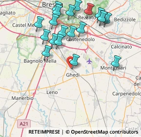 Mappa Via Brescia, 25016 Ghedi BS, Italia (8.8845)