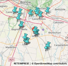 Mappa Via Brescia, 25016 Ghedi BS, Italia (7.08947)