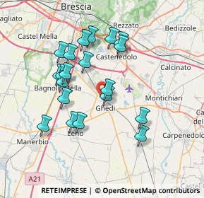 Mappa Via Brescia, 25016 Ghedi BS, Italia (6.7105)