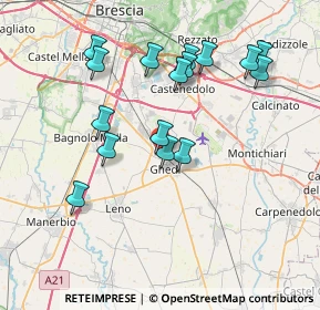 Mappa Via Brescia, 25016 Ghedi BS, Italia (7.38375)