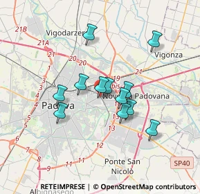 Mappa Piazza Giovanni XXIII Papa, 35129 Padova PD, Italia (2.7525)