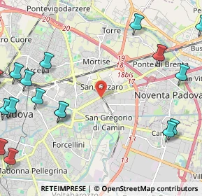 Mappa Piazza Giovanni XXIII Papa, 35129 Padova PD, Italia (3.22471)