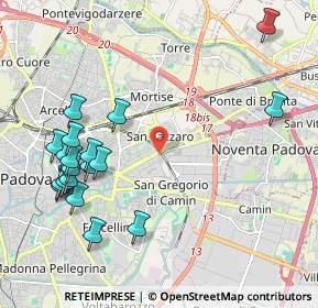 Mappa Piazza Giovanni XXIII Papa, 35129 Padova PD, Italia (2.42526)